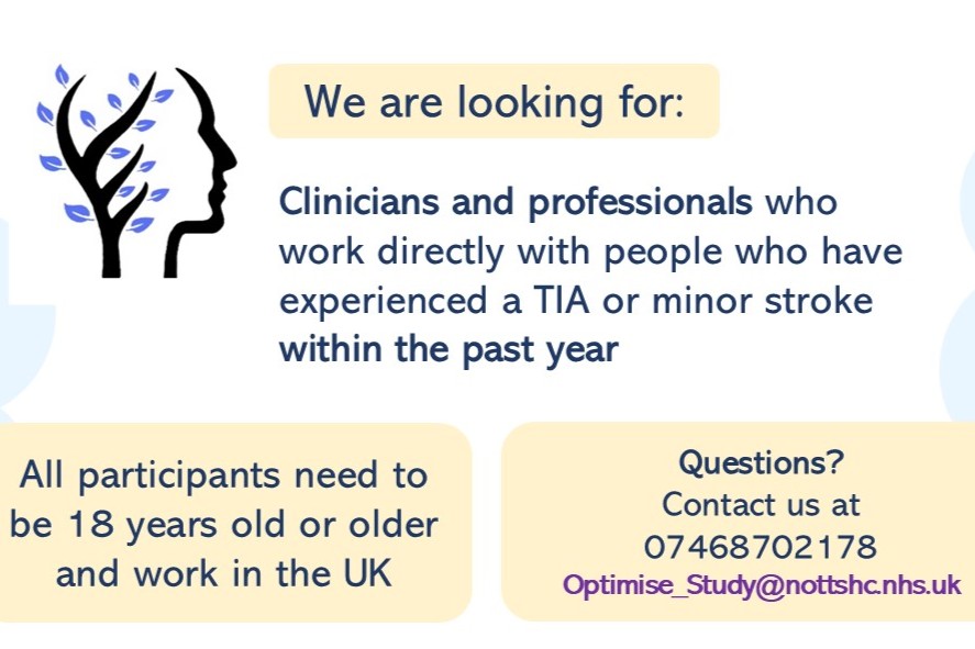 OPTIMISE Online Survey Poster