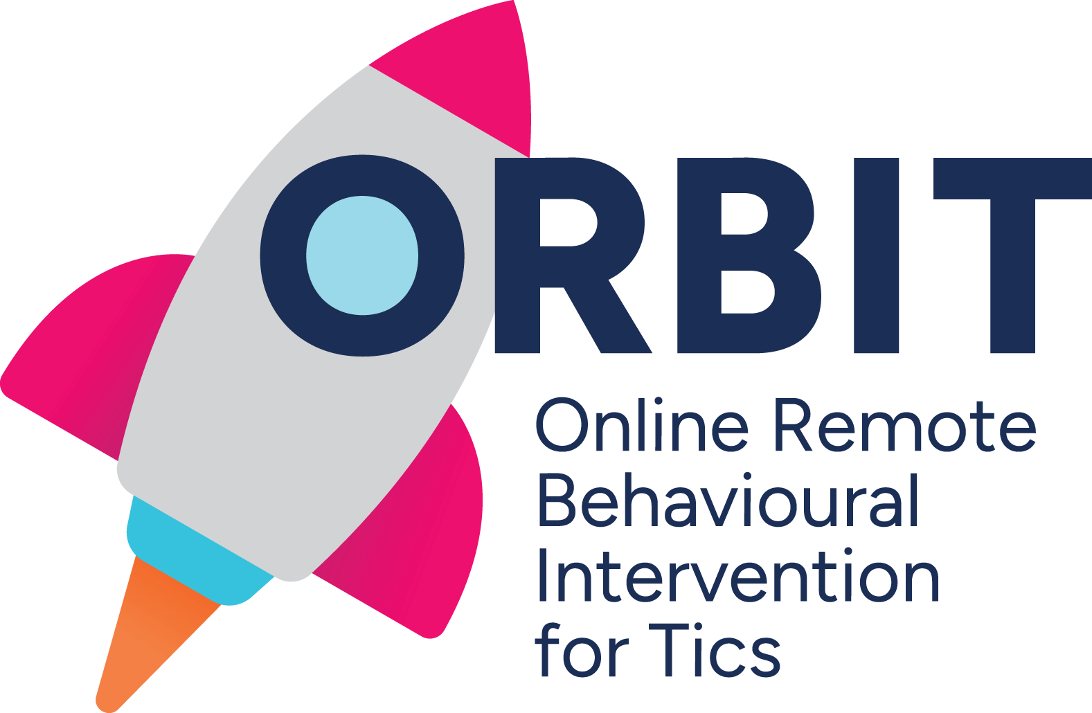 ORBIT logo. Online Remote Behavioural Intervention for Tics