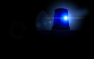 Police blue light